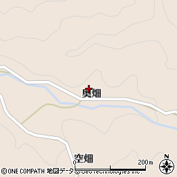 愛知県豊田市押山町奥畑周辺の地図