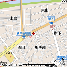 愛知県名古屋市守山区上志段味馬洗淵周辺の地図
