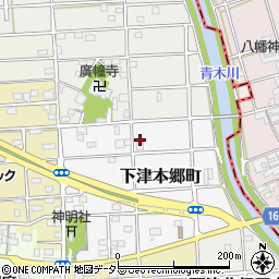 愛知県稲沢市下津本郷町19周辺の地図