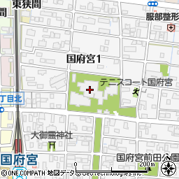国府宮神社（尾張大国霊神社）周辺の地図