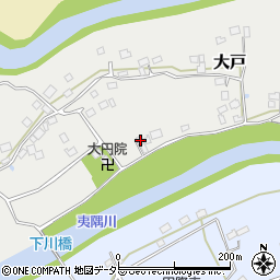 千葉県夷隅郡大多喜町大戸247周辺の地図