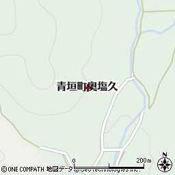 兵庫県丹波市青垣町奥塩久周辺の地図