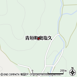 兵庫県丹波市青垣町奥塩久周辺の地図