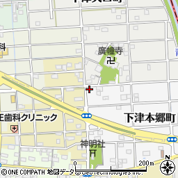 愛知県稲沢市下津本郷町1周辺の地図