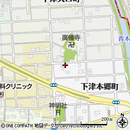 愛知県稲沢市下津本郷町8周辺の地図