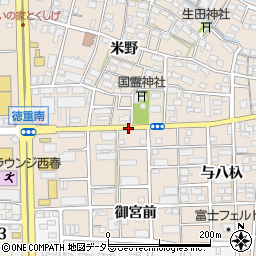 愛知県北名古屋市徳重東宮之地周辺の地図