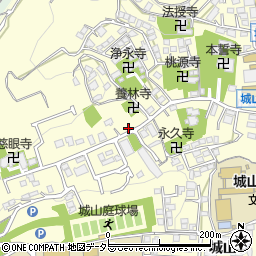 養林寺月極駐車場周辺の地図