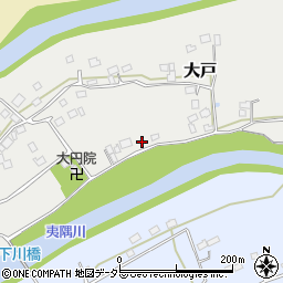 千葉県夷隅郡大多喜町大戸243周辺の地図
