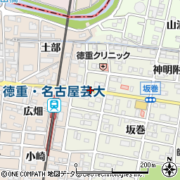 愛知県北名古屋市鹿田（徳重村堺）周辺の地図