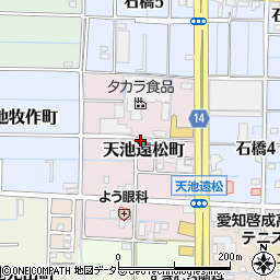 〒492-8279 愛知県稲沢市天池遠松町の地図