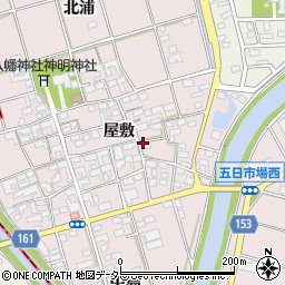 愛知県一宮市丹陽町五日市場周辺の地図