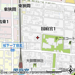 三旺マンション国府宮周辺の地図