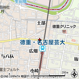 愛知県北名古屋市徳重逆巻周辺の地図