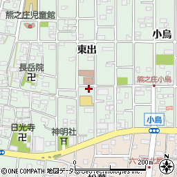 愛知県北名古屋市熊之庄東出周辺の地図