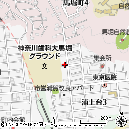 神奈川県横須賀市浦上台4丁目周辺の地図