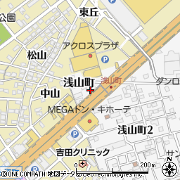 愛知県春日井市浅山町1310周辺の地図