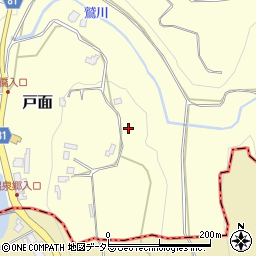 千葉県市原市戸面周辺の地図