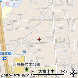 静岡県富士宮市万野原新田4065-20周辺の地図