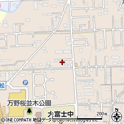 静岡県富士宮市万野原新田4064-16周辺の地図