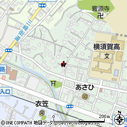 横須賀第一キリストの教会周辺の地図