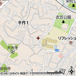 神奈川県横須賀市平作1丁目20-7周辺の地図