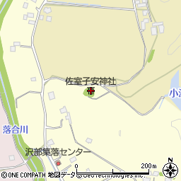 佐室子安神社周辺の地図