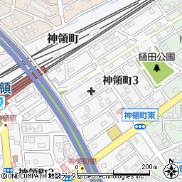 愛知県春日井市神領町3丁目12-17周辺の地図