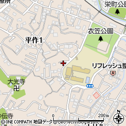 神奈川県横須賀市平作1丁目20-6周辺の地図