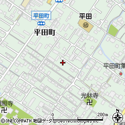 滋賀県彦根市平田町周辺の地図