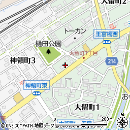 愛知県春日井市大留町2丁目1周辺の地図