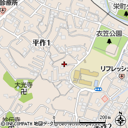 神奈川県横須賀市平作1丁目20-5周辺の地図