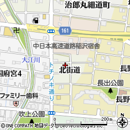 愛知県稲沢市小池正明寺町北街道28周辺の地図