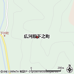 京都府京都市左京区広河原下之町周辺の地図