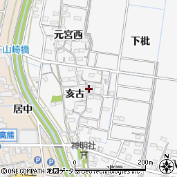 愛知県稲沢市祖父江町山崎六反86周辺の地図