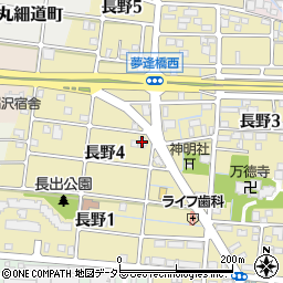 長城飯店 稲沢店周辺の地図