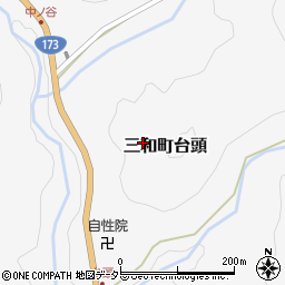 〒620-1302 京都府福知山市三和町台頭の地図