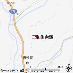 京都府福知山市三和町台頭周辺の地図