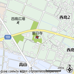 恵日寺周辺の地図