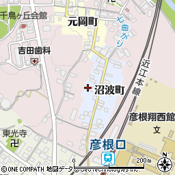 滋賀県彦根市沼波町38周辺の地図