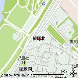 愛知県稲沢市祖父江町拾町野猿尾北周辺の地図