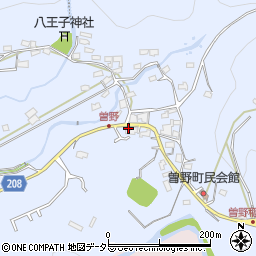 愛知県瀬戸市曽野町821周辺の地図