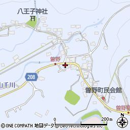 愛知県瀬戸市曽野町821周辺の地図