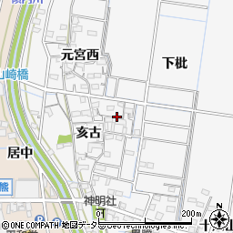 愛知県稲沢市祖父江町山崎六反周辺の地図