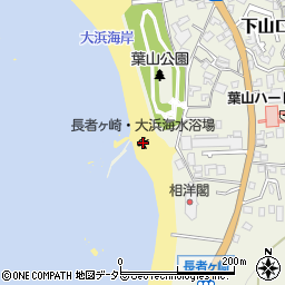 長者ヶ崎・大浜海水浴場周辺の地図