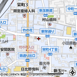 ローソン小田原竹の花店周辺の地図