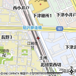 愛知県稲沢市長野町北浦周辺の地図