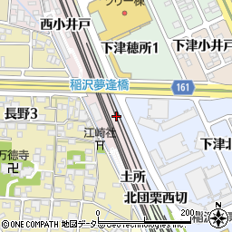 愛知県稲沢市長野町（北浦）周辺の地図