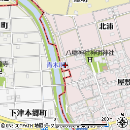 愛知県一宮市丹陽町五日市場屋敷3周辺の地図