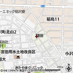 愛知県稲沢市稲沢町猪ノ尻周辺の地図