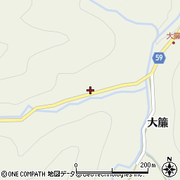 京都府船井郡京丹波町大簾イワバナ周辺の地図